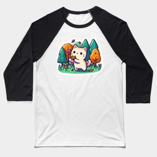 kitty in the woods Baseball T-Shirt